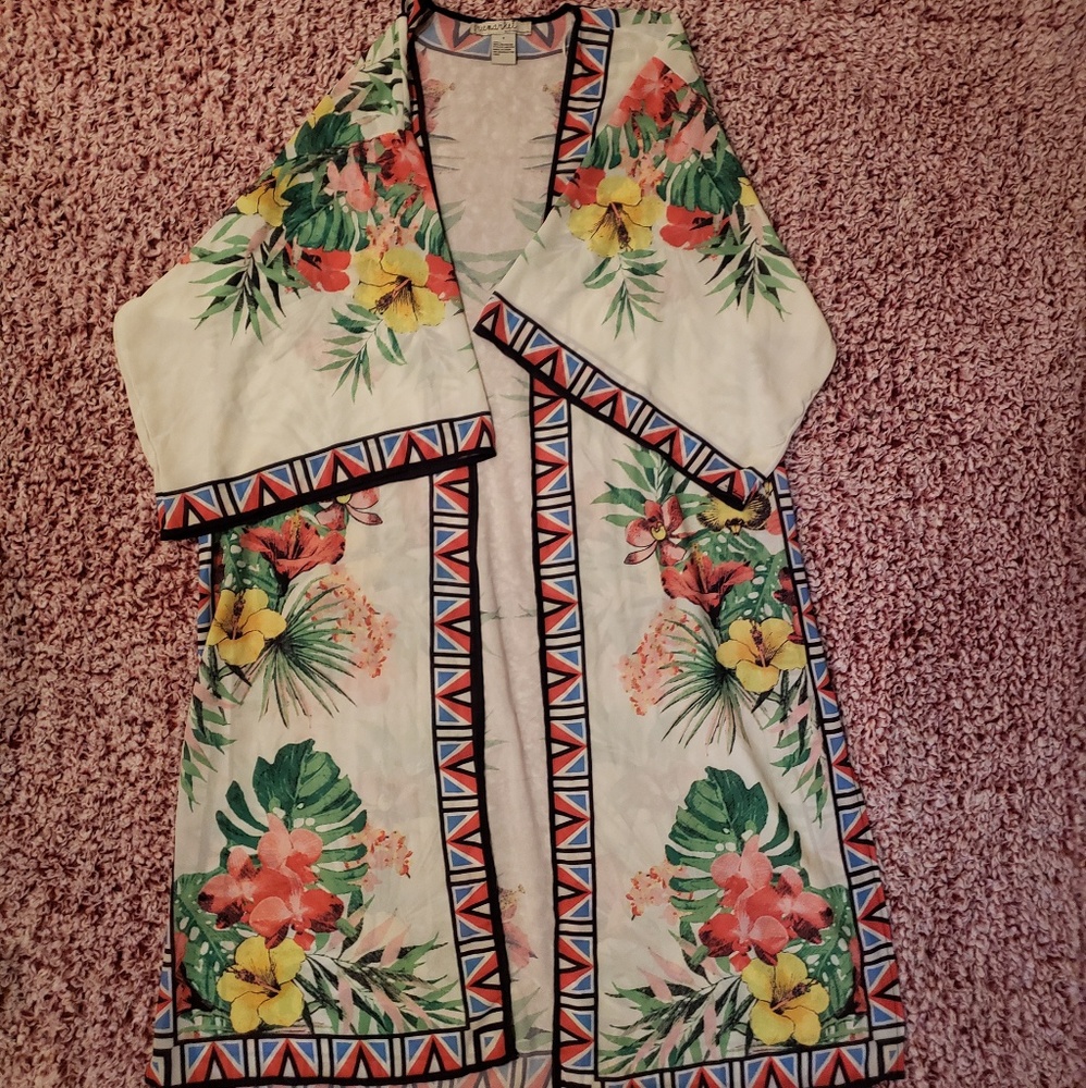 Beautiful Flying Tomato Sheer Cardigan